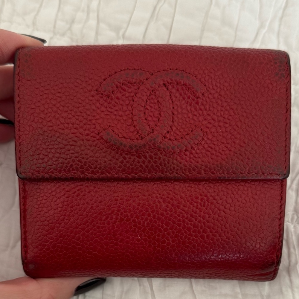 Chanel calfskin wallet